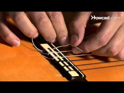 how to fit nylon guitar strings