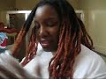 Coloring locs with henna