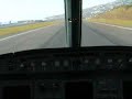 approach and landing a320 rwy 23. filmed from the cockpit with spectacular view of the coast. thomas cook airlines belgium, oo-tck.