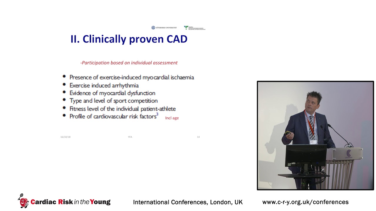 Recommended Exercise in Athletes with Heart Disease - Professor Mats Börjesson