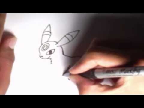 how to draw umbreon