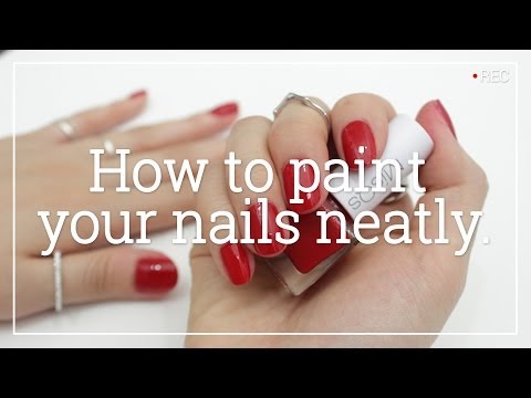 how to neatly paint nails