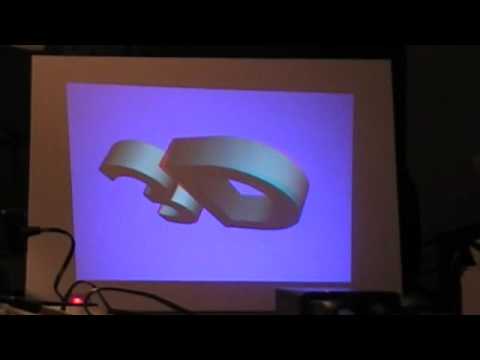 2.9.6 - We manage to recompile and slightly patch OSG to run it in the Beagleboard and the picoDLP projector. In the video you can see a small application we wrote t...