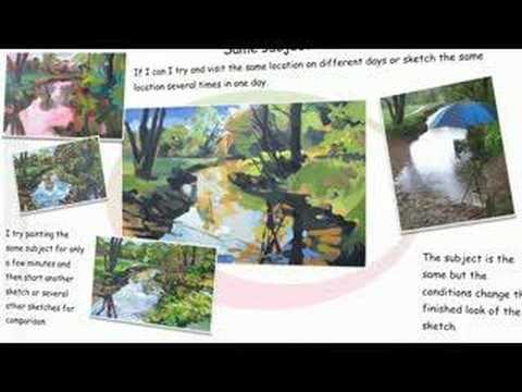 Landscape Painting Exercises. Suncage