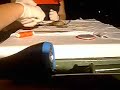 trying to cut open  toad