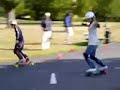 slalom skateboard in sweden - stockholm