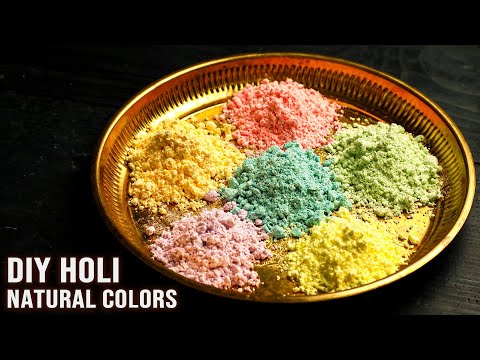 How To Make Holi Colors From Flowers | Chemical Free Colors | Homemade Holi Colors | Varun Inamdar