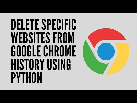 Delete Specific Websites from Google Chrome History using Python