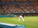 Florida Marlins 3B #24 Miguel Cabrera flies out to right