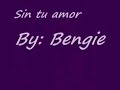 Bengie -- Sin tu amor lyrics