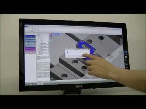 Edgecam workflow driven by touchscreen interface 