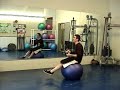 Swiss ball crunches Swiss ball crunches