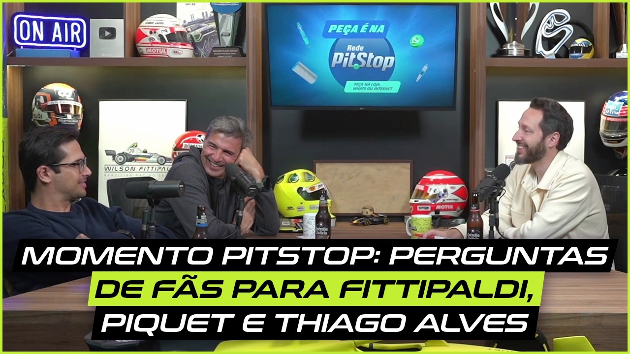 Momento Pitstop: Perguntas de fãs para Fittipaldi, Piquet e Thiago Alves #cortes #pelaspistas