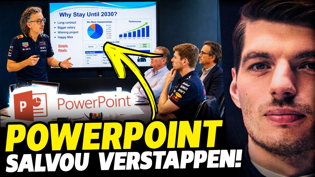 CHEFÃO DA RED BULL CONVENCEU VERSTAPPEN A MODA ANTIGA COM POWERPOINT | FÓRMULA 1