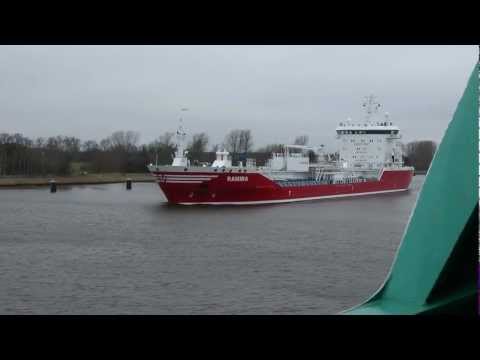 Schiffe im NORD-OSTSEE-KANAL (12.3.2012)