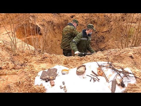 В Ченковском лесу обнаружены новые места расстрелов мирных жителей видео