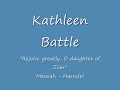 Kathleen Battle - Messiah - Rejoice greatly, O daughter of Zion