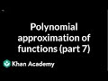 Polynomial approximation of functions (part 7)