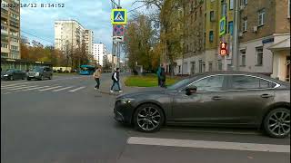 RouteShoot Moscow cycling video. 
Georeferenced or geotagged video has an