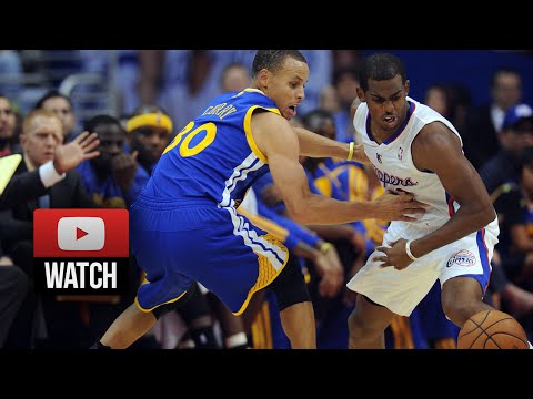 Stephen Curry vs Chris Paul Full Duel Highlights 2014 Playoffs West R1G1 - Warriors at Clippers