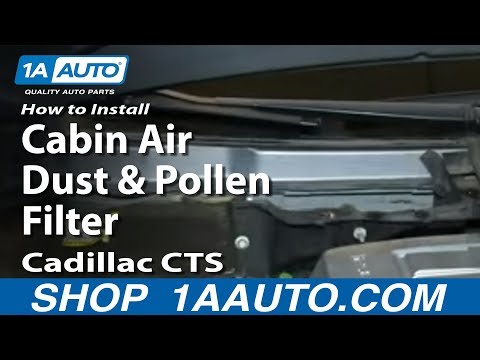 How To Install Replace Cabin Air Dust and Pollen Filter 2003-10 Cadillac CTS