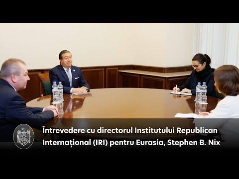 The Head of State discussed with IRI's Director for Eurasia, Stephen B. Nix