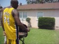 Shaq youtube stunt-Almost cut off his nuts.