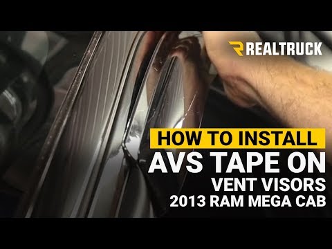 how to apply vent visors