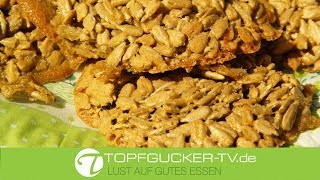 Sonnenblumenkern-Kekse | glutenfrei | laktosefrei | Rezeptempfehlung Topfgucker-TV