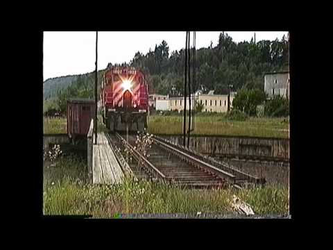 RS18 - CP Rail St. Johnsbury VT local with MLW RS18 #1802 for power and a caboose (van)! 09/09/1993. Video by the late Richard 'Moose' Ouellette. If you like our st...