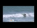 Kelly gets a tube ride on his first wave in cocoa beach at the Sean and Skippy Slater invitational.