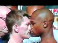 Ricky Hatton & Floyd Mayweather Weigh In Ricky Hatton & Floyd Mayweather Weigh In