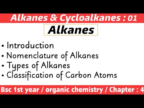 Alkanes and cycloalkanes | Bsc 1st year chemistry | Lecture : 01 | By Chemboost |