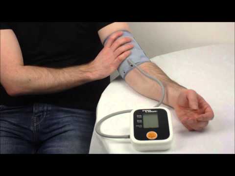 how to fasten blood pressure cuff