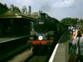steam train @ corfe castle station