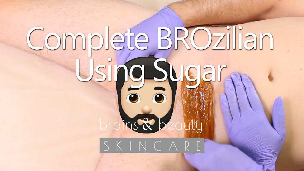 Complete Male Brazilian (BROzillian) Using Sugaring