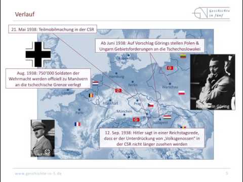 Sudetenkrise & Mnchner Abkommen /  Geschichte in f ...