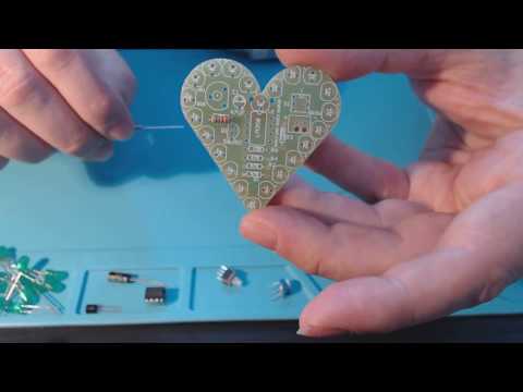 EQKIT® Heart Shaped Light Kit DIY LED Flash Breathing Light from Banggood.com
