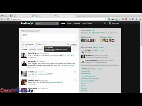 how to sync twitter to facebook