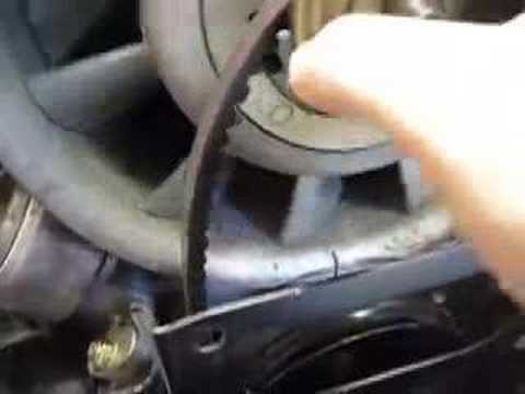 how to loose alternator belt