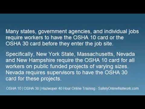 how to obtain osha 10 card