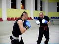 Kick Boxing sparring. Kick Boxing sparring.