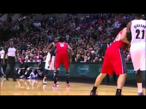 Felton to Hickson Alley Oop dunk against Nets