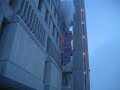 Dropping boiling water off of the Gruening building
