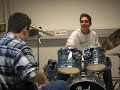 Alex & Robin jamming on funky riffs.