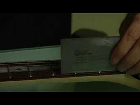 how to adjust neck angle on a guitar
