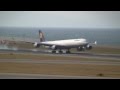 Lufthansa Airbus A340-600 D-AIHA Landing at Nagoya