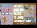 Money Origami Heart Folding Instructions