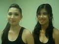abs cbn ring girls andrea lou sanchez and ina enriquez
