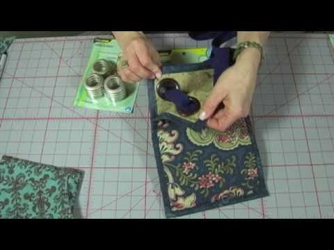 how to fit eyelets to canvas